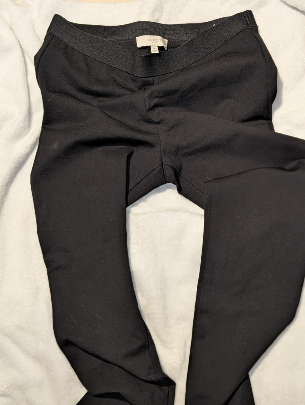 Talbots Black Stretch Ponte Blazer